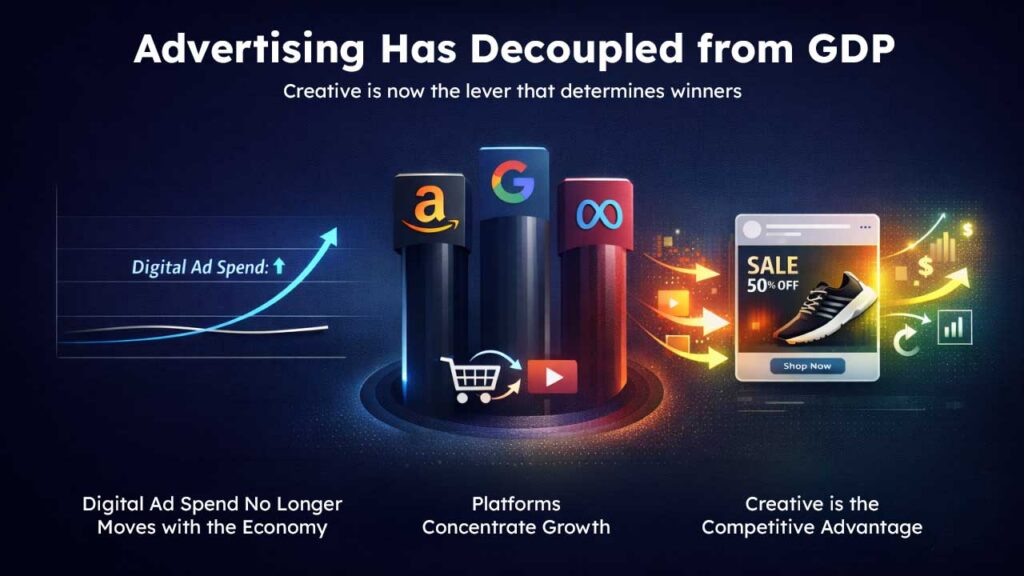 Advertising has Decoupled from GDP